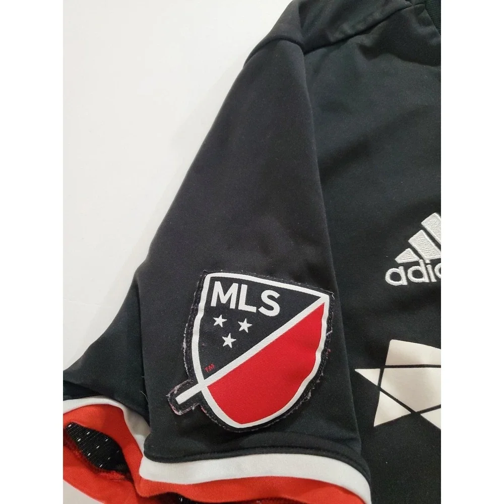 2016-2017 D.C. United Adidas Home Soccer Kit Black #3 Jersey‎ Men's Small